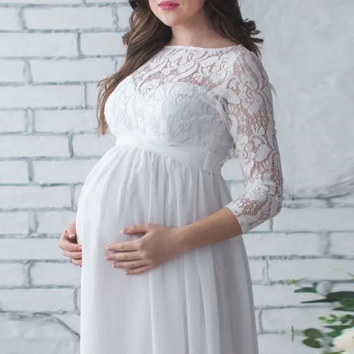 Pregnant Mother Dress Maternity Photography Women Pregnancy Lace Dress Pregnant Photo Shoot Cloth
