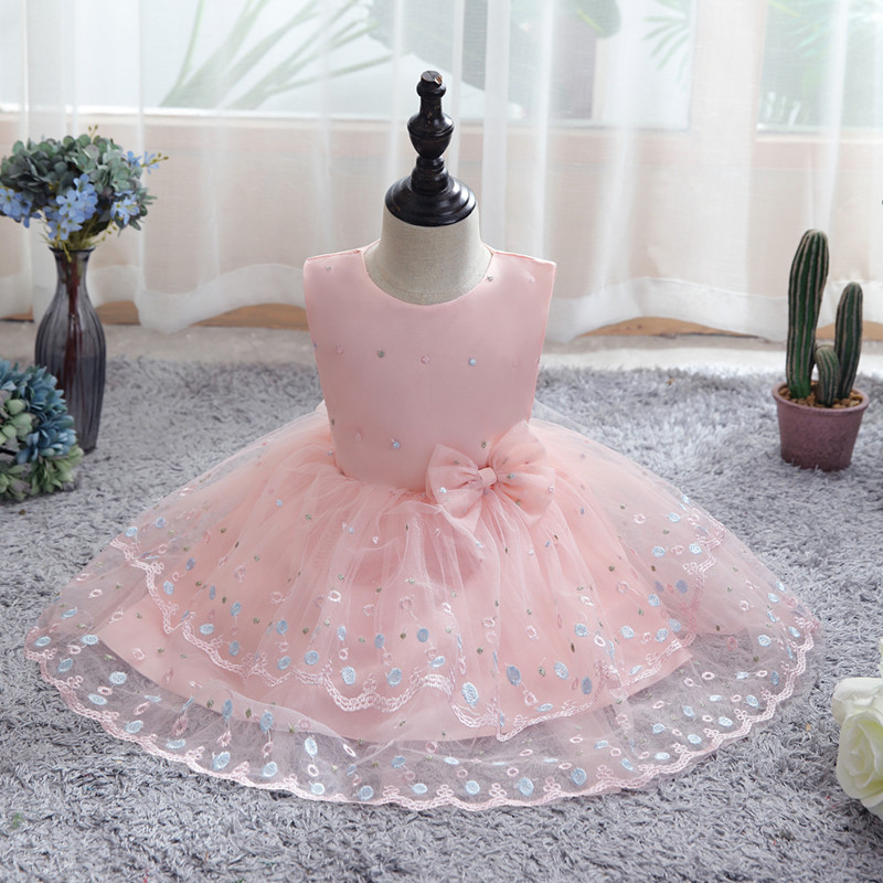 New Children&apos;s Dress Girl&apos;s Princess Dress Mesh Kid Wedding Dress Children&apos;s Piano Performance Dress