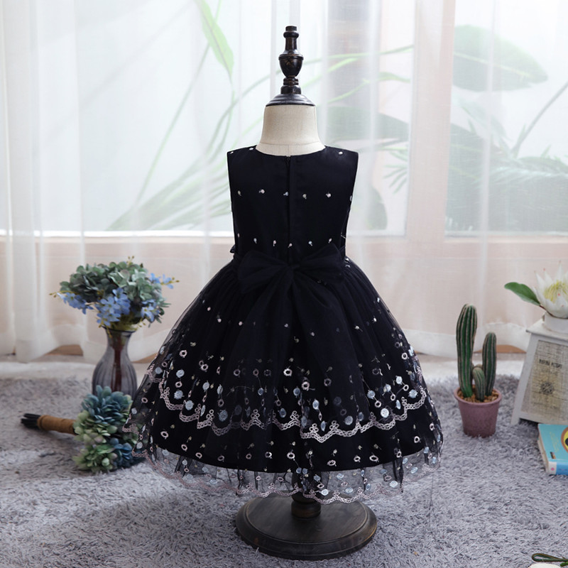 New Children&apos;s Dress Girl&apos;s Princess Dress Mesh Kid Wedding Dress Children&apos;s Piano Performance Dress