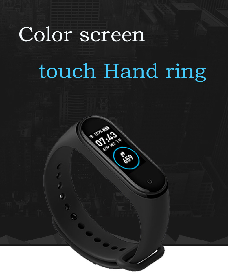 M4 Smart Fitness Tracker Bracelet Watchres Heart Rate Blood Pressure Monitor Health Excercise Wristband
