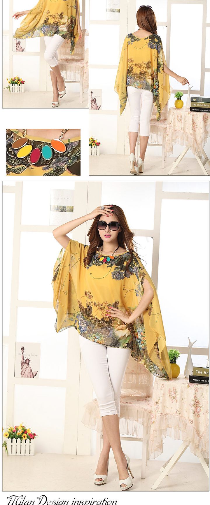 Lovers Gift Office Lady Casual Wear Elegant Printed Baggy Bat Sleeve T-shirt Women Everning Dress