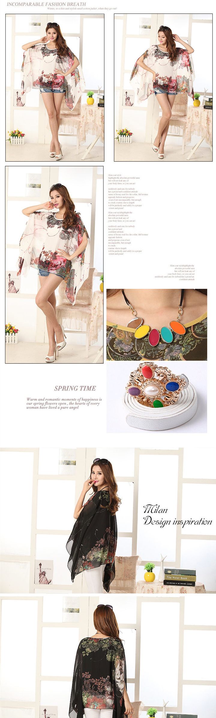 Lovers Gift Office Lady Casual Wear Elegant Printed Baggy Bat Sleeve T-shirt Women Everning Dress