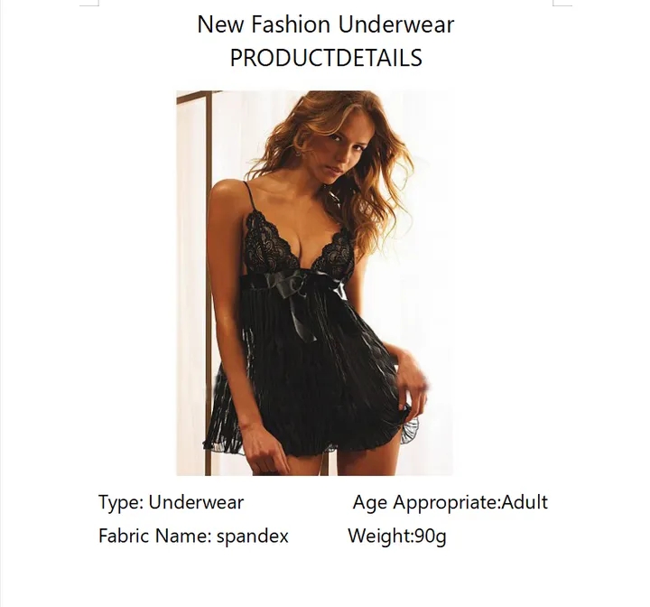 Love Story Gift Popular Large Size Sexy Underwear Lace Slim Sling Skirt Wrap Hip Lady Lingerie Dress
