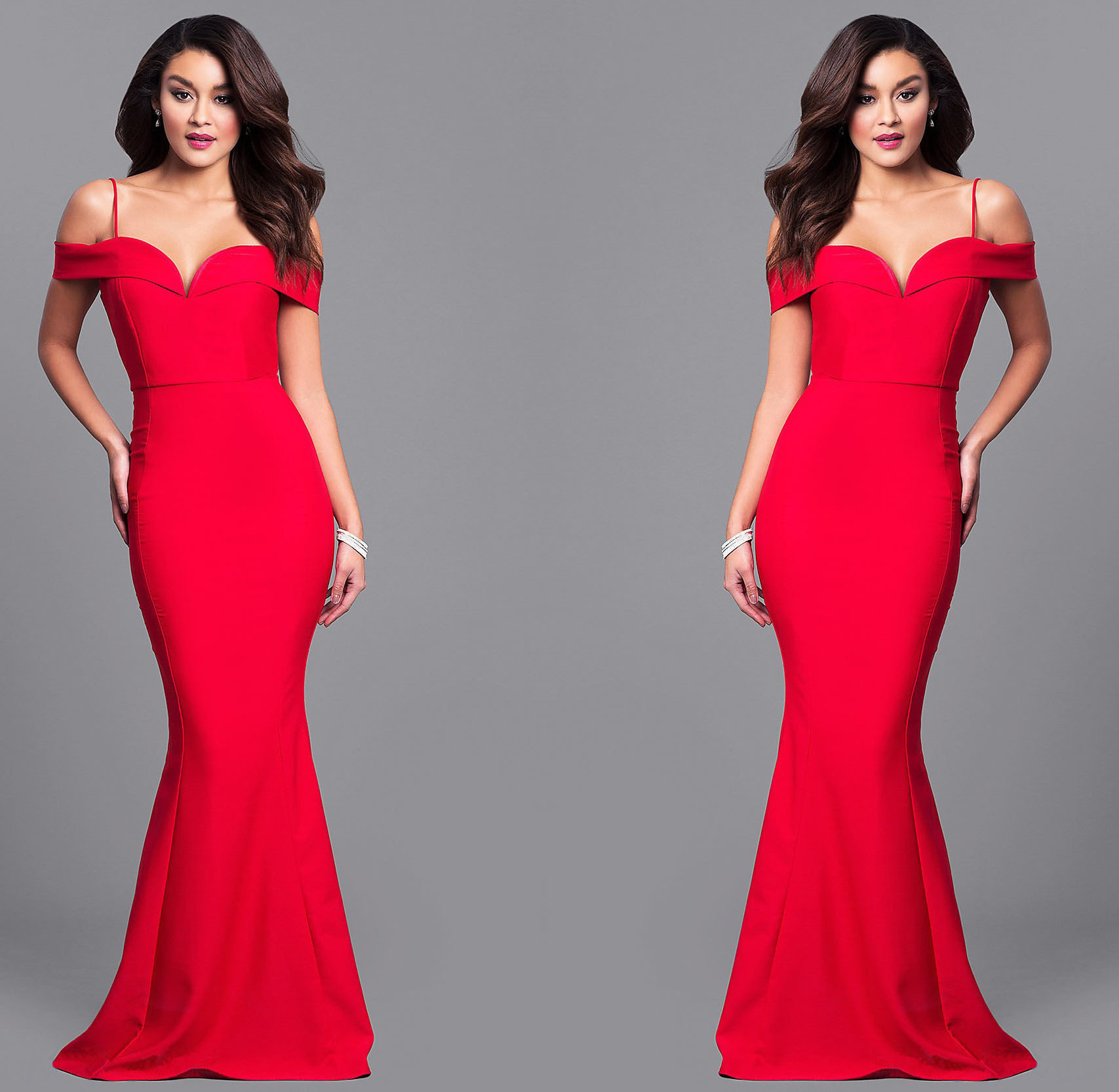 Europe and America Sexy Personalized Sleeveless Full Evening Dress Lady Concert Dress Party Dress
