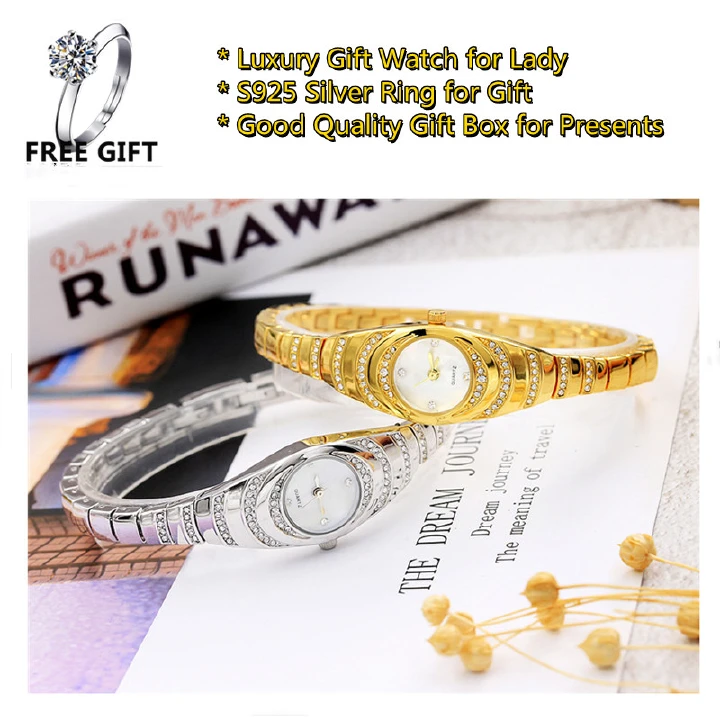 2022 Fashion New Business Women Watches Bracelet Trend Egg With Crystal Diamonds All Over The Case and Band Oval Female Students Office Lady Gift Watches