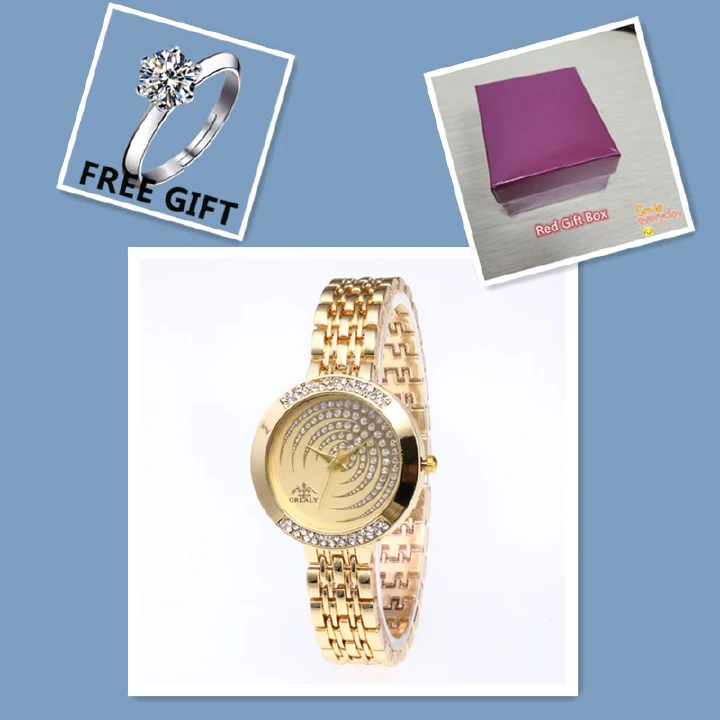 Popular High-End Fashion Diamond Inlaid Women's Bracelet Watches Bilateral  Full Diamonds Girls Lady Parties Celebrations Concerts Women Watches Wholesale