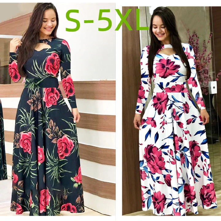 2022 Hot Selling European And American Summer Hot Selling New Sexy color Matching Flower Hip Wrap Dress Short Sleeve Daily Style Evening Dress Party Evening Dress + Gift1 Diamond Ring Gifts For Lovers