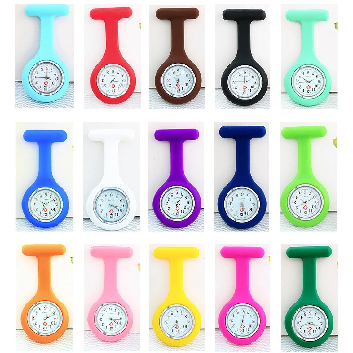 Global Nurse Wearing Table KSH286/PC Manufacturer Direct Selling New Silicone Tape Male and Female Nurses Watches Advertising Gift Hot Selling Men Women  Boys Girls Students Chest Watches Collegued