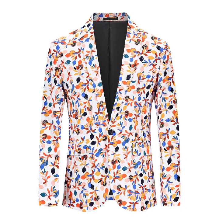 2022 New Product Recommendation: Four Seasons Suits, Men's Casual Large Floral Suit, Youth Slim Coat, Luxury Gift Box, Boyfriend's Husband's son, Classmate's Birthday Gift