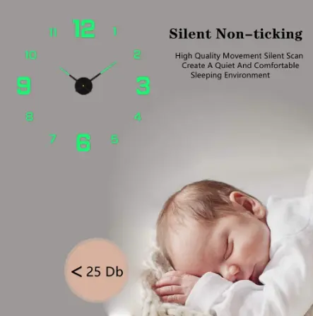 2022 New 3D Wall Clock Mirror Wall Acrylic Stickers Fashion Living Room Quartz Watch DIY Home Decoration Wall Clock  Creative New Luminous Acrylic Art Geometric Abstract 3D Gold black Red Silver Clock