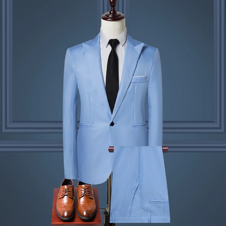 New Arrivals Luxury Slim Suit Business Cloth Groomsman 2PC Suit Blazer Jacket Pants Work Suit Wedding Suit Coat and trousers, others excluded