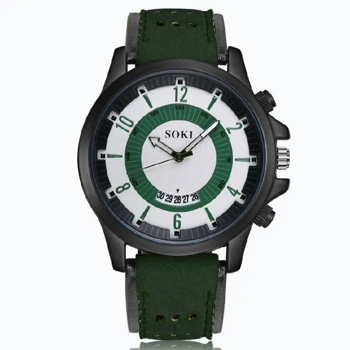 New Product Recommendation Sports Men's Quartz Fashion Belt military Watch Student Calendar Wrist Watch