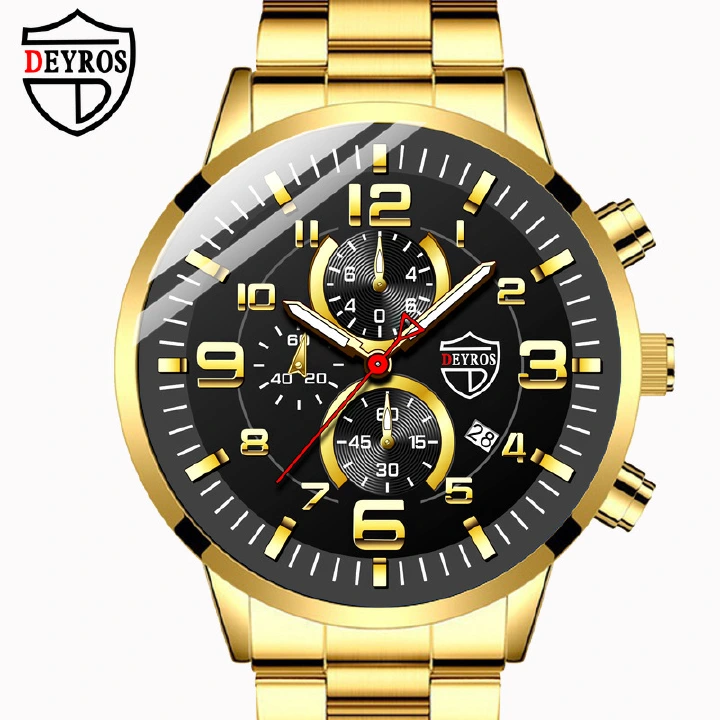 New Product Recommendation: Men's Large Dial Men's Watch, A popular Luminous Calendar Steel Band Men's Watch in The Middle East