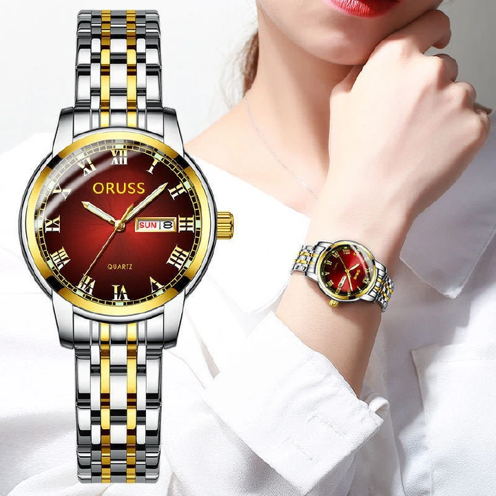 Swiss brand watches Women's fashion couple watches Simple women's watch trend men's watch quartz watch Lovers Girlfriends Wife's Birthday Gift Watches