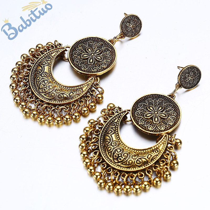 Boho dangle tassel earings vintage retro bohemian drop earrings jewelry women accessories gift