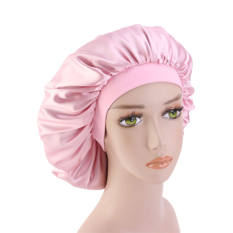 Babituo satin silk sleeping bonnet sleeping hair hats head wraps Headscarf caps sleeping wear bonnet turban Hats&Caps with comfortable band for wome girl braids gift