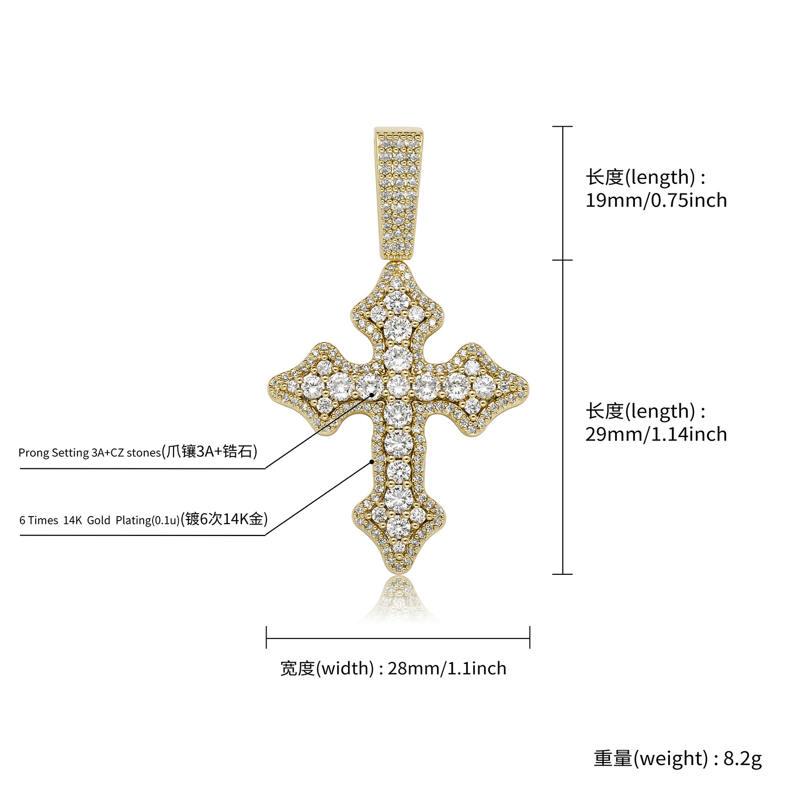 Cross Pendant Necklace Men/Women Chrome heart style cross pendant necklace with 24inch length twist rope chain jewelry Fashion Accessories Gift for Religious friends/him/her