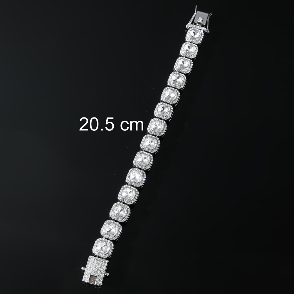 Hip hop bling bracelet charm man/woman/men/woman iced out CZ stone rhinestone bangles jewelry for men & women hiphop fashion jewelry gift custome ball jewelry