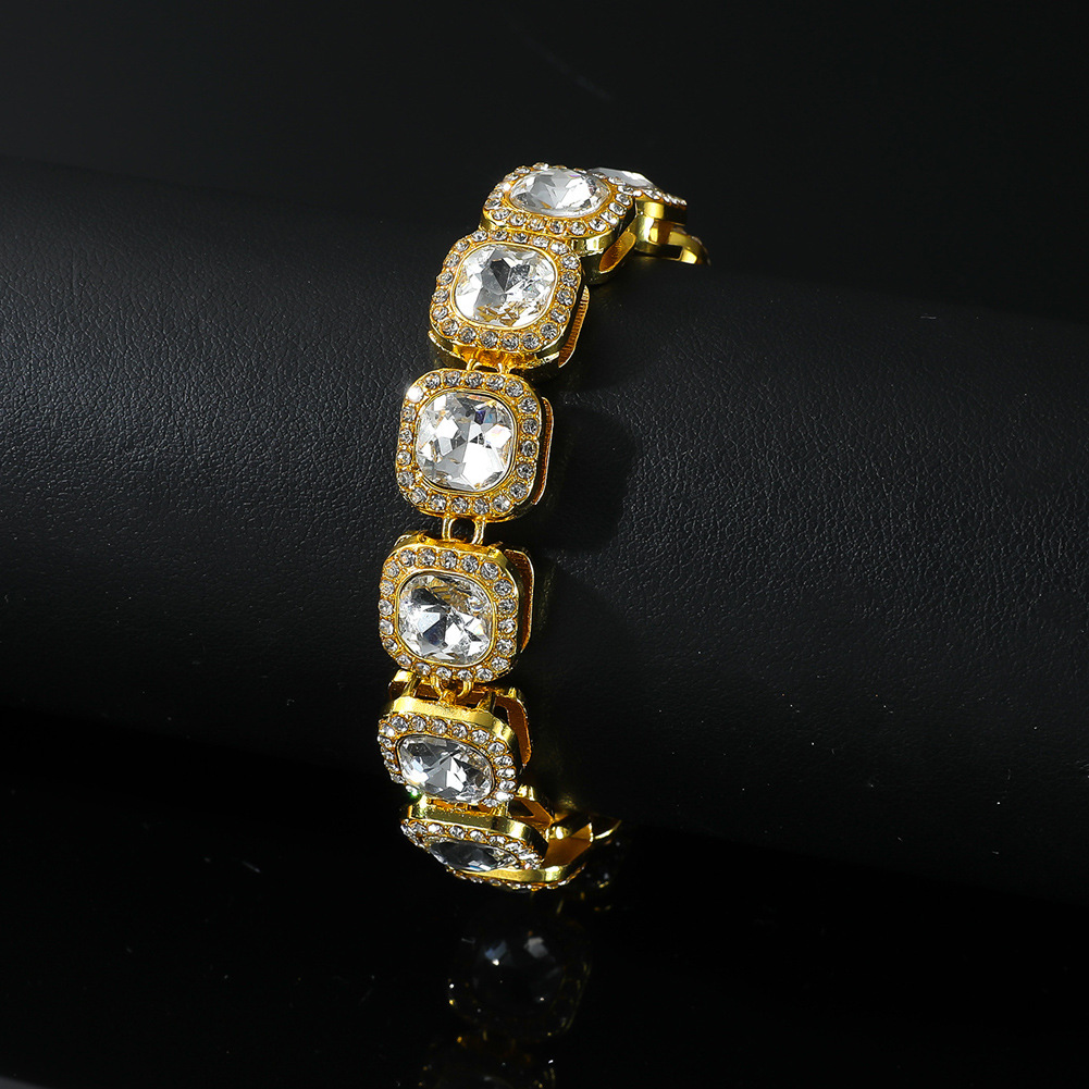 Hip hop bling bracelet charm man/woman/men/woman iced out CZ stone rhinestone bangles jewelry for men & women hiphop fashion jewelry gift custome ball jewelry