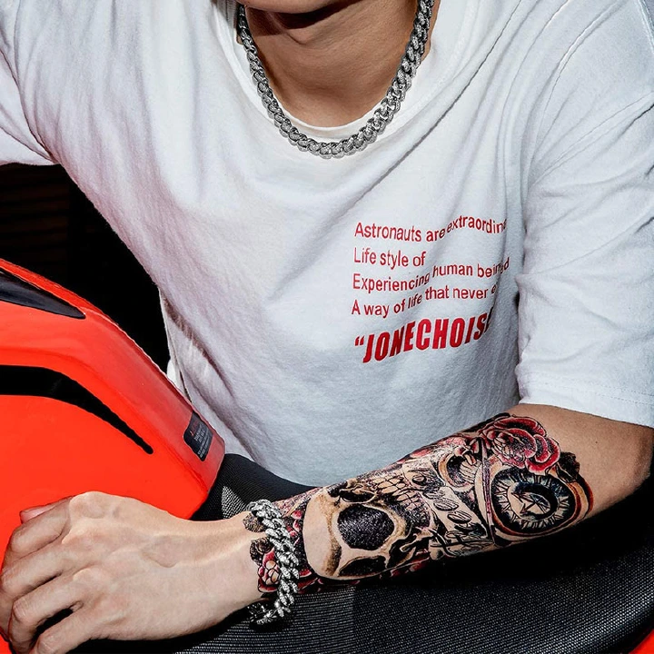 Rapper Miami cuban chain necklace jewelery hip hop fashion iced out bling bling necklace man link chain  rhinestone/zinc/diamond necklace jewellery gift for man woman