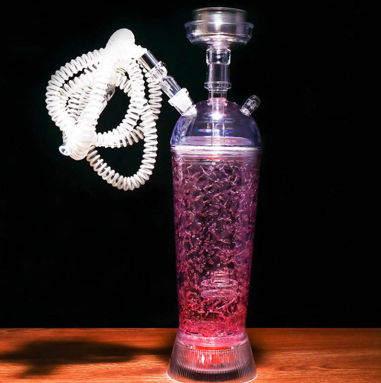 New Vision Arabian illuminated acrylic hookah full set hookah shisha bar KTV plastic pot
