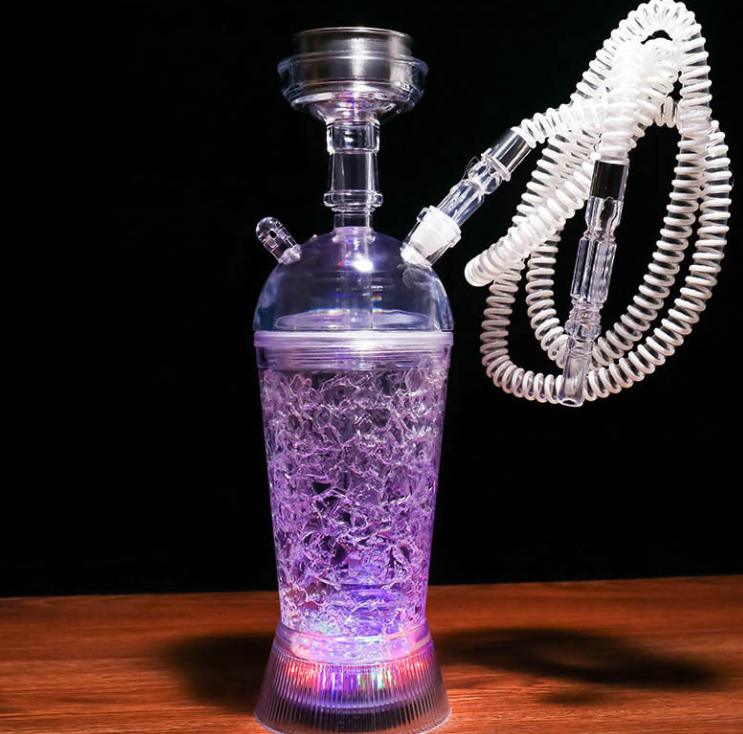 New Vision Arabian illuminated acrylic hookah full set hookah shisha bar KTV plastic pot