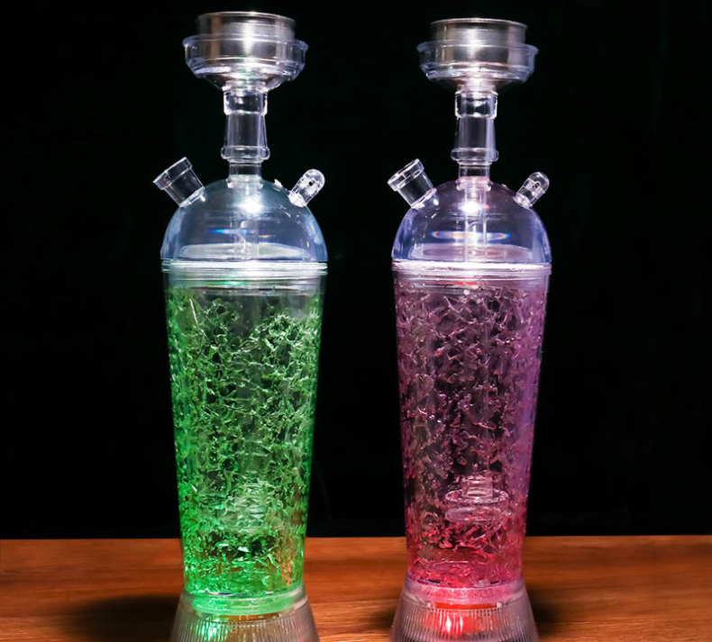 New Vision Arabian illuminated acrylic hookah full set hookah shisha bar KTV plastic pot