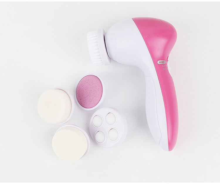5 in 1 Electric Facial Cleanser Face Cleaning Machine Skin Pore Cleaner Massage Beauty Massager