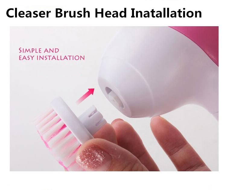 5 in 1 Electric Facial Cleanser Face Cleaning Machine Skin Pore Cleaner Massage Beauty Massager