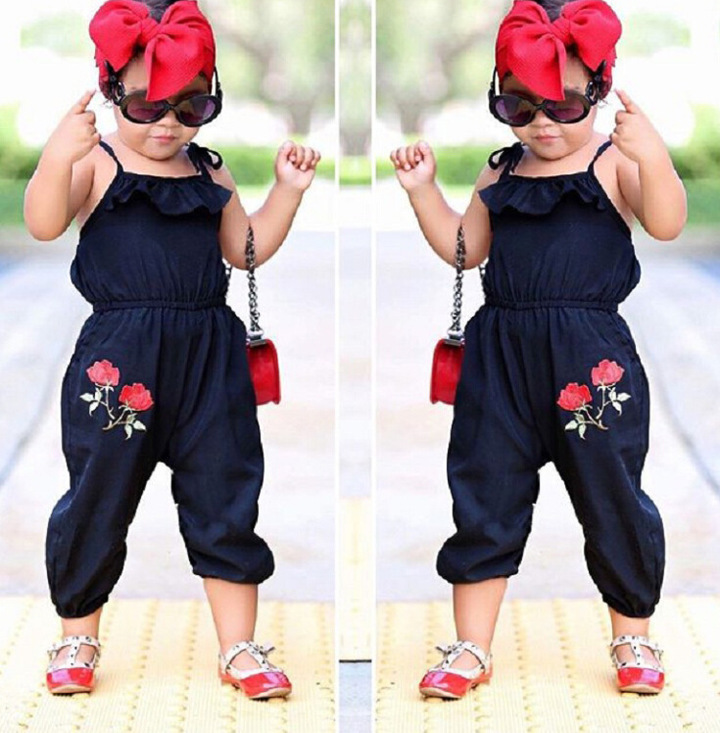 Kids Girls Jumpsuits Summer Baby Girl Jumpsuit Bodysuits