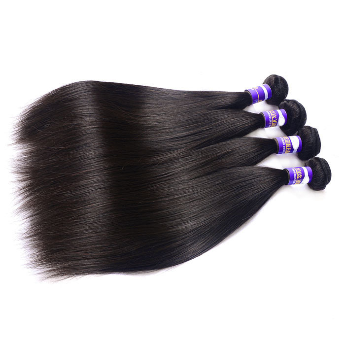 Straight Hair Bundles Brazilian Hair Weave Bundles 100% Human Hair Bundles Natural Color