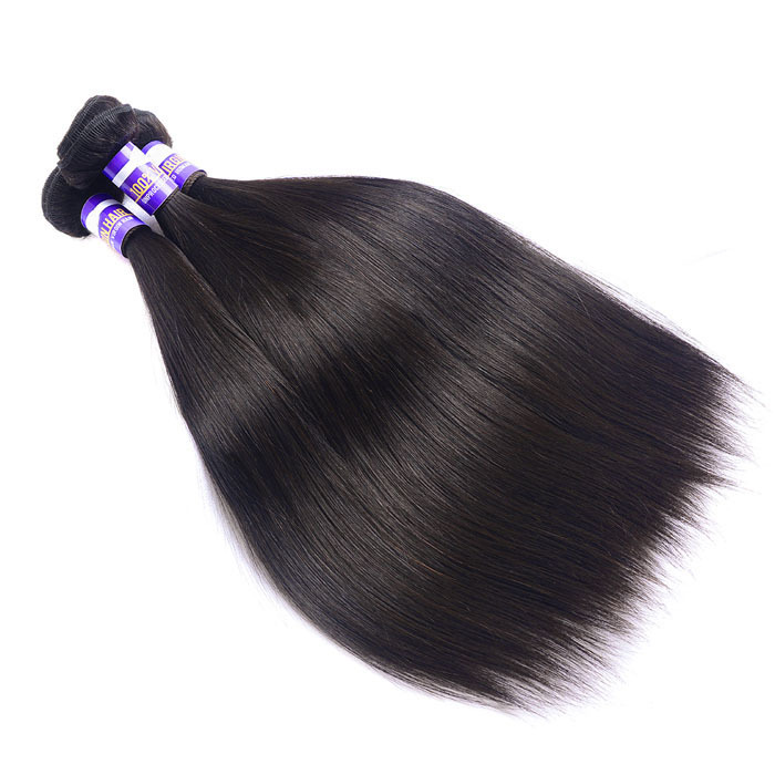 Straight Hair Bundles Brazilian Hair Weave Bundles 100% Human Hair Bundles Natural Color