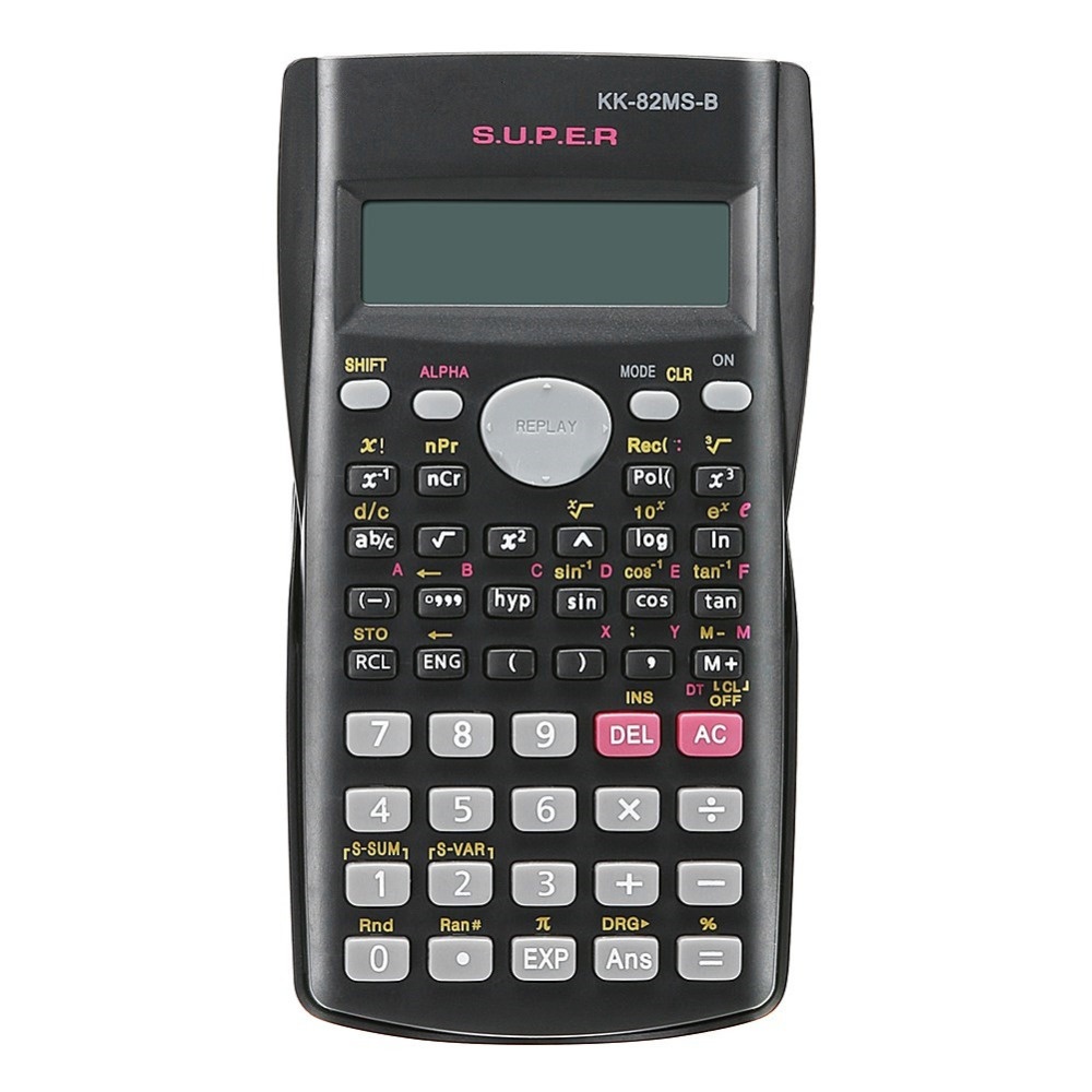 Handheld Student's Calculator 2 Line Display Portable Multifunctional Calculator for Mathematics