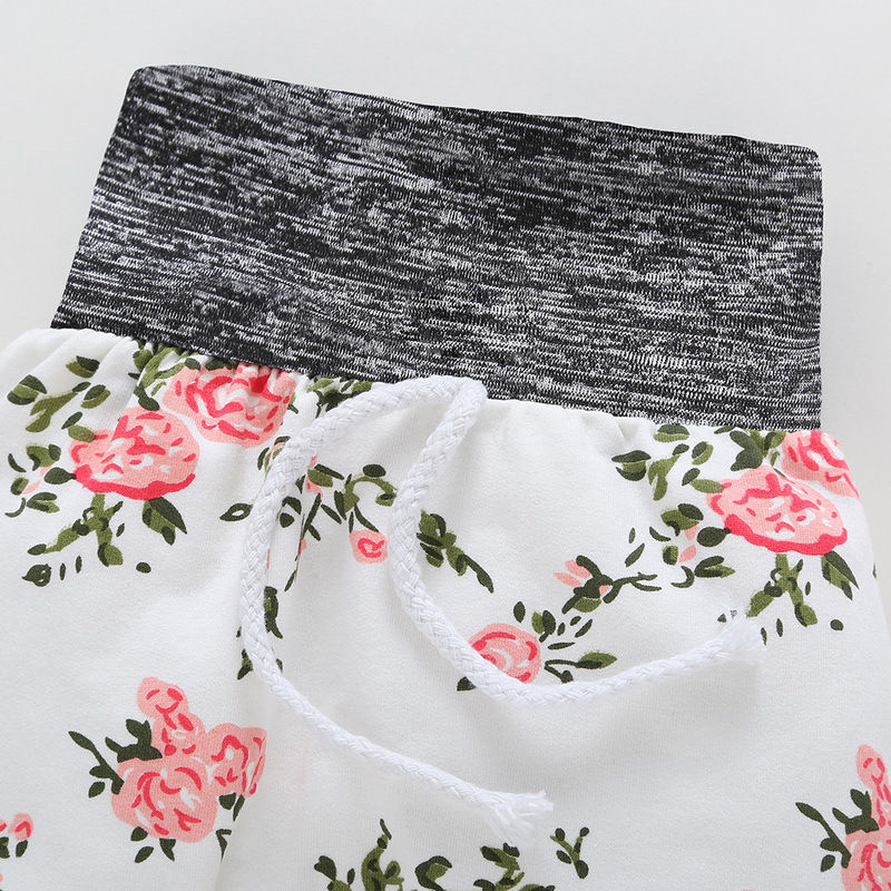 Baby Boys Girls Clothes Long Sleeve Top Hoodie + Pant Floral Baby Set Infantil Spring Autumn Clothes