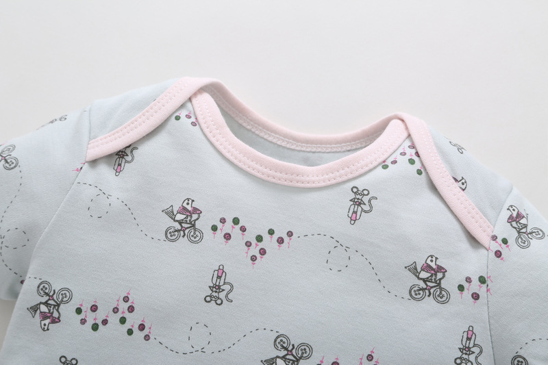 5PCS Summer Newborn Baby Clothes Roupa De Bebes Short Sleeve Baby Rompers Cotton Girls Boys Clothing
