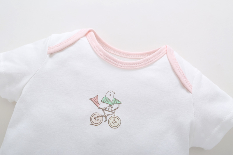 5PCS Summer Newborn Baby Clothes Roupa De Bebes Short Sleeve Baby Rompers Cotton Girls Boys Clothing