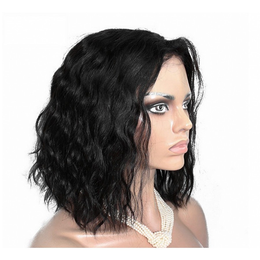14inch Synthetic Wigs Fashion Wave Hair Wigs for Women Bob Wigs Black Color