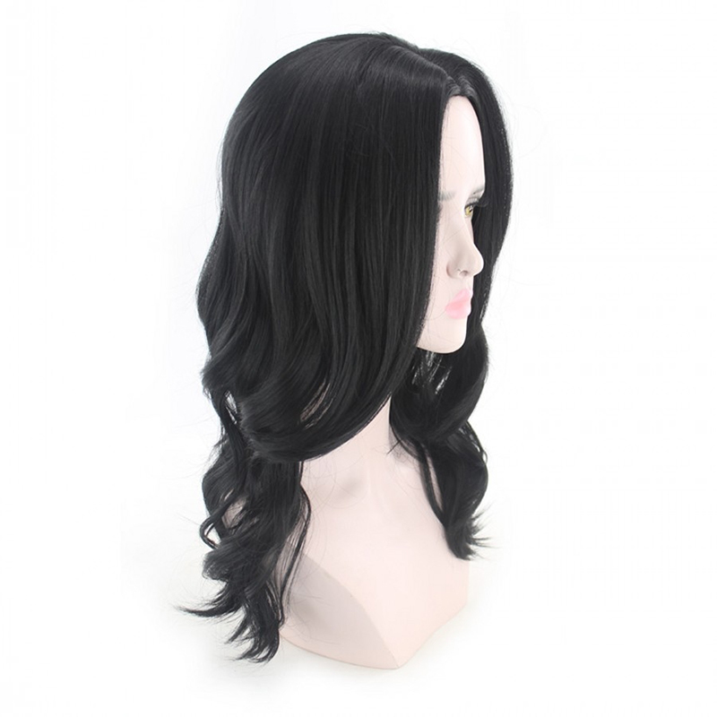20inch Black Synthetic Wigs Hair Wigs for Women Wave  Wigs Hair New Fashion Ladies Hair Wigs