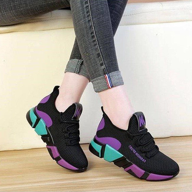 Batani Colorful Women's Sneakers Sport Shoes Kasut Women's Casual Shoe Outdoor Girl Sport B050