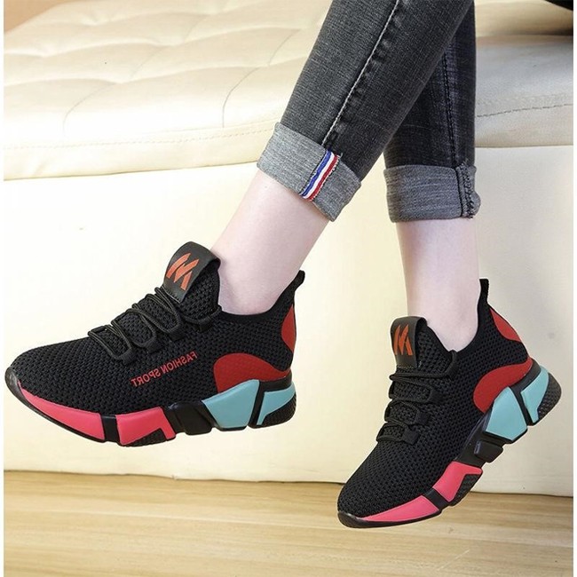 Batani Colorful Women's Sneakers Sport Shoes Kasut Women's Casual Shoe Outdoor Girl Sport B050