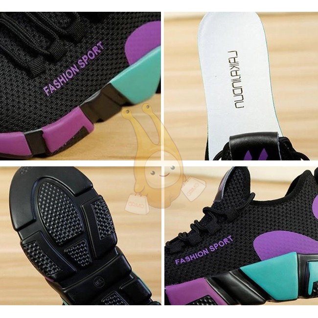 Batani Colorful Women's Sneakers Sport Shoes Kasut Women's Casual Shoe Outdoor Girl Sport B050