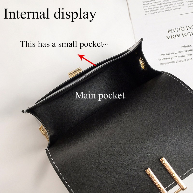 Fashion new simple geometric rhombic sling bag bucket bag  Messenger bag / women's bag chain bag