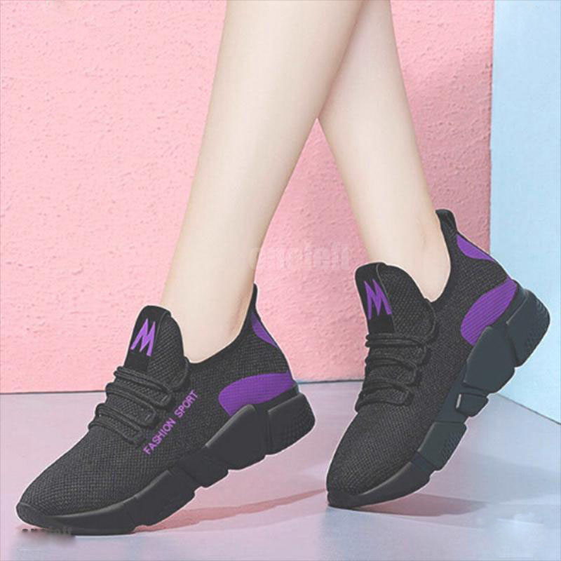 Women Ladies Sneakers Casual Sport Walking Shoes Breathable Hollow Mesh Sports Shoes