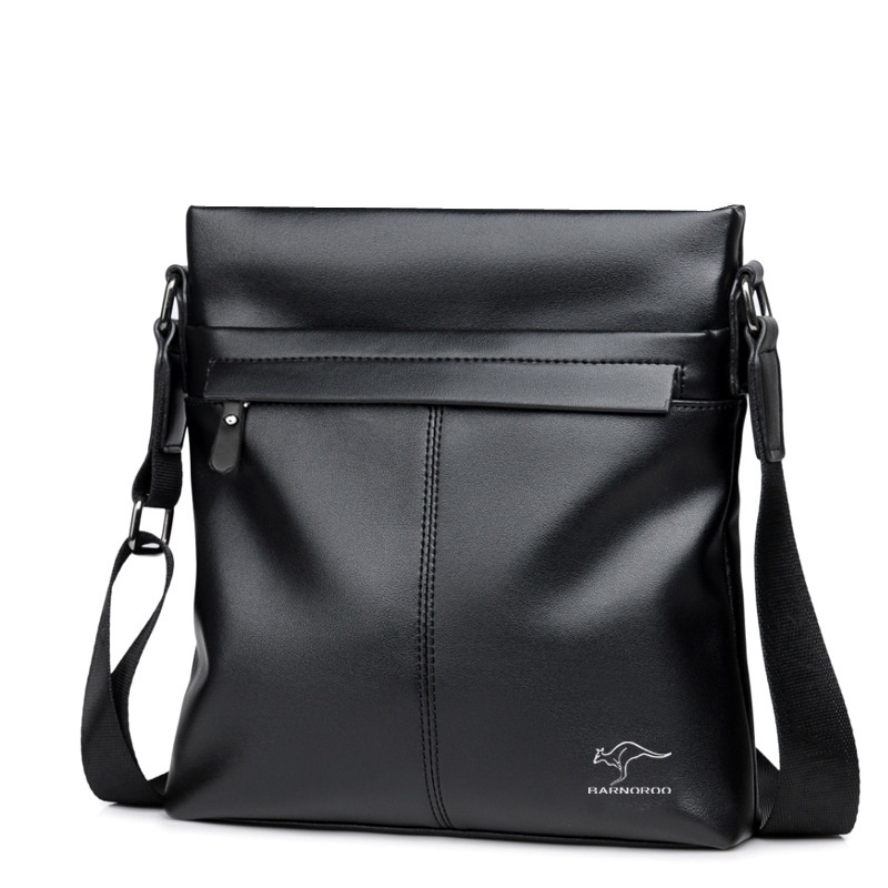 Men&apos;s Sling Bag Soft Leather Shoulder Bag Business Man Crossbody Bag