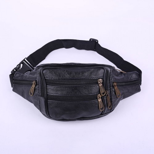 PU Leather  Waist Bag Fanny Pack with Zip Pocket Travel - R985