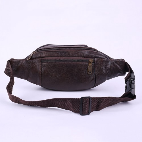 PU Leather  Waist Bag Fanny Pack with Zip Pocket Travel - R985