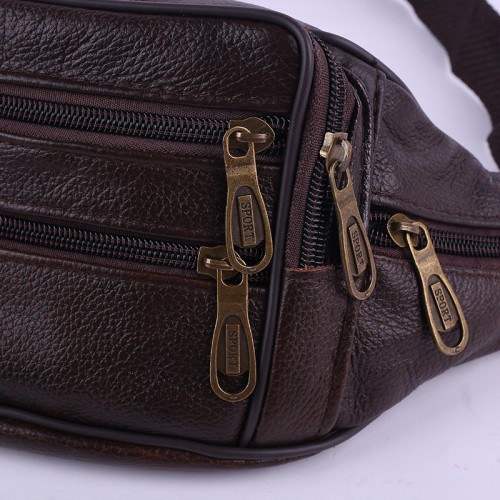 PU Leather  Waist Bag Fanny Pack with Zip Pocket Travel - R985