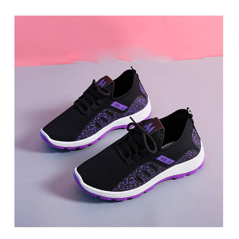 Casual Women&apos;s Shoes Running Sports Shoes Lace Up Mesh Breathable Sneaker