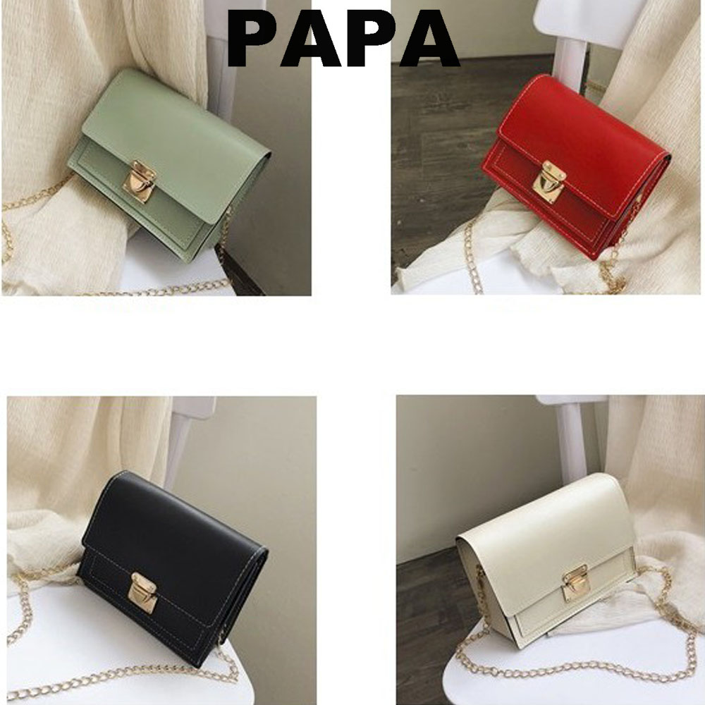 Korean Fashion Classic Women Sling Bag Lady Handbag Chain Elegant Shoulder Bag Square Bag