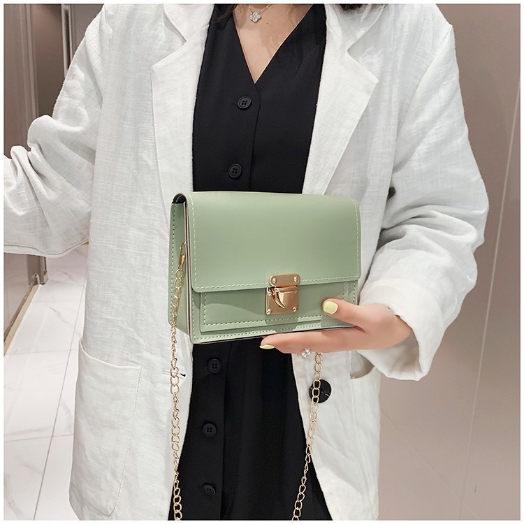 Korean Fashion Classic Women Sling Bag Lady Handbag Chain Elegant Shoulder Bag Square Bag